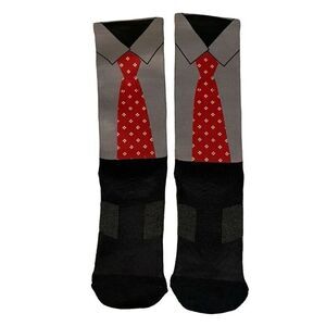 *NEW* Men's Black Gray Best Grandpa Ever Print Novelty Funny Crew Socks